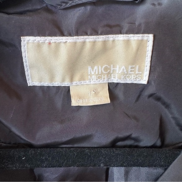 NWOT Michael Kors Womens Quilted Black Jacket Size Small Chain Link Lining - Picture 6 of 6